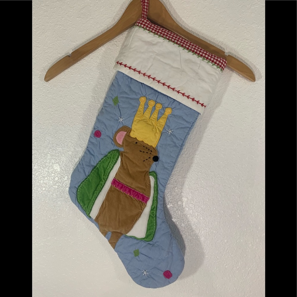 NWOT Pottery Barn Nutcracker Mouse King Christmas Stocking